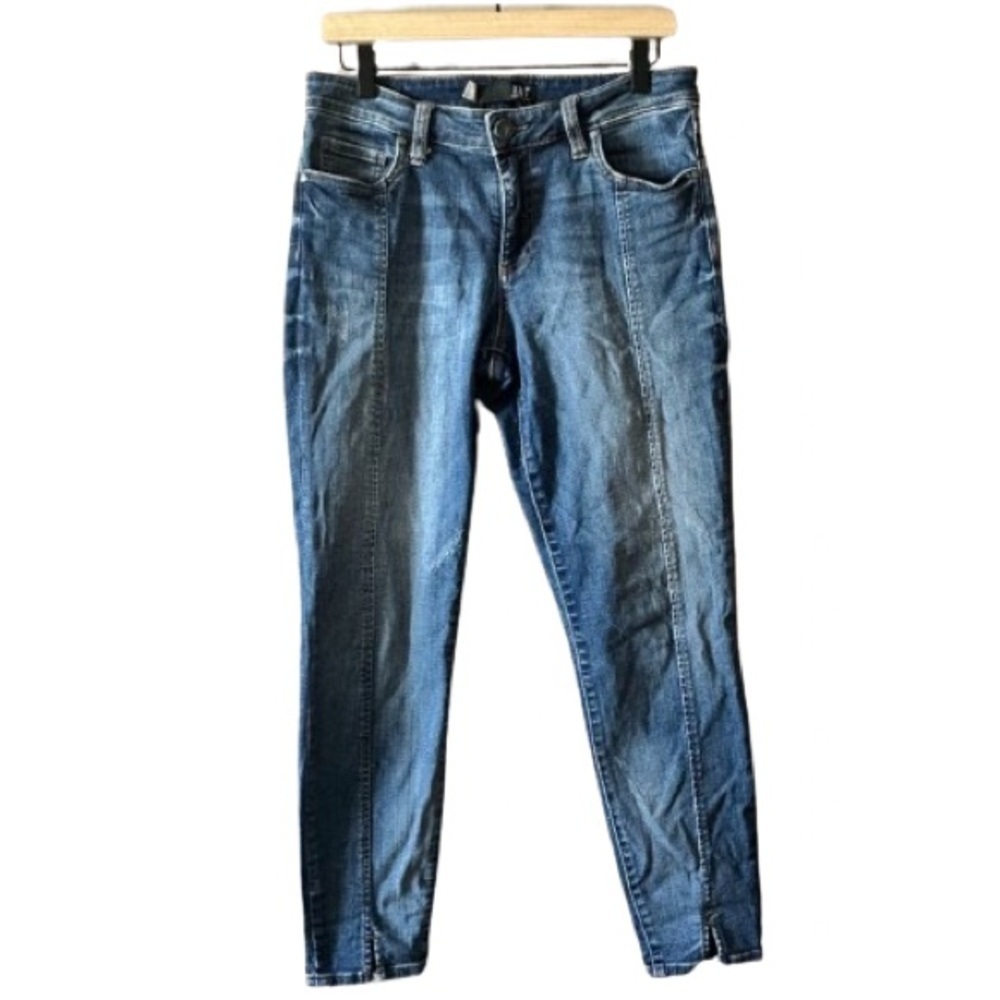 Women's 10 Kut from the Kloth Ankle Skinny Stretch Distressed Zipper Fly